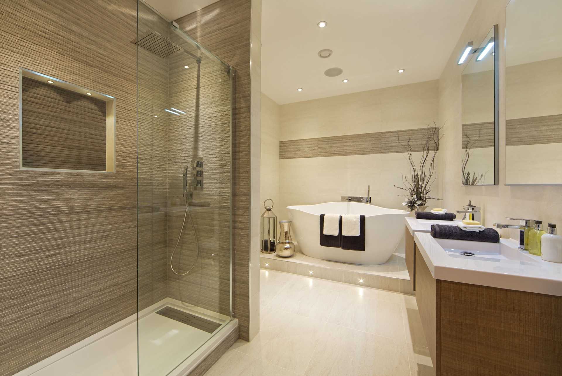 Elegant bathroom in luxury new home